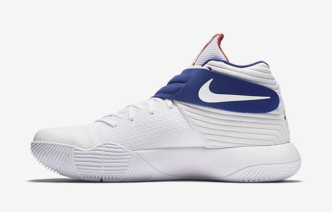 Kyrie 2 USA White Red Blue