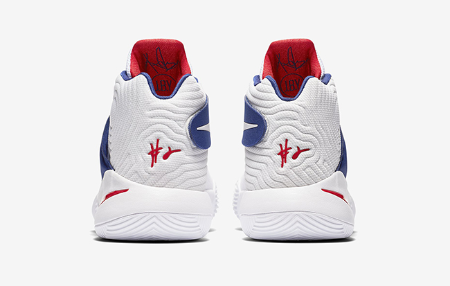 Kyrie 2 USA White Red Blue