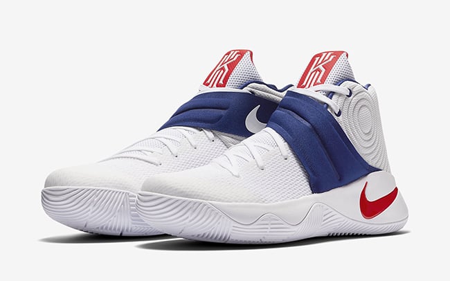 Kyrie 2 USA White Red Blue