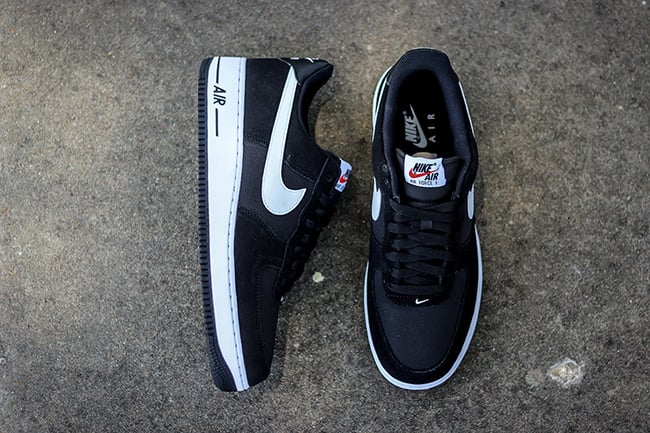 Nike Air Force 1 Low Suede Mesh Black White