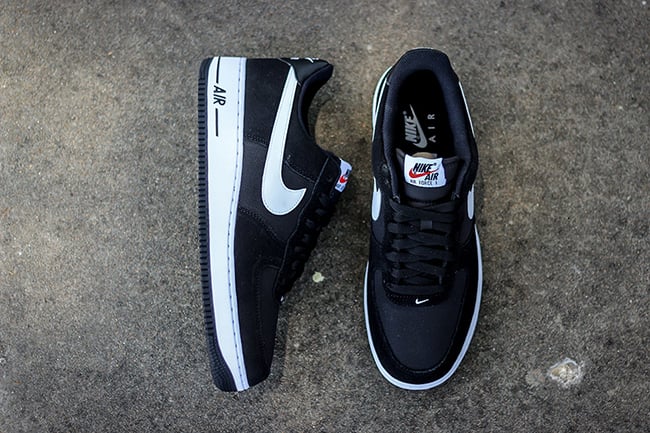 air force 1 suede black and white