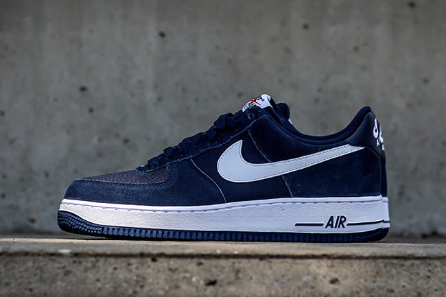 Nike Air Force 1 Low Suede Mesh Obsidian Blue White