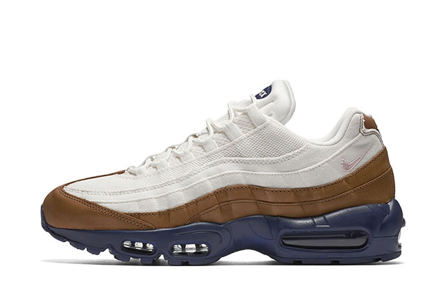 Nike Air Max 95 White Brown Canvas Leather | SneakerFiles