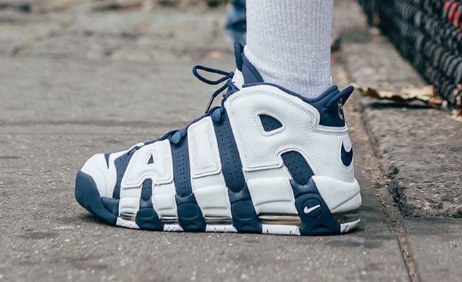Nike Air More Uptempo Olympic On Feet