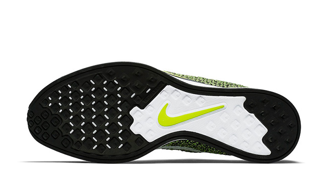 Nike Flyknit Racer Volt Black White