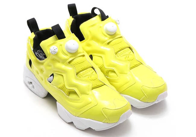 reebok pump yellow