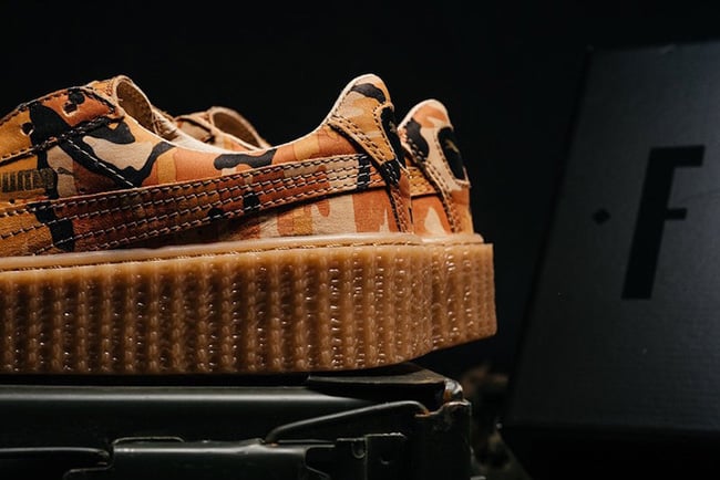 Rihanna Puma Fenty Creeper Camo Orange Release Date