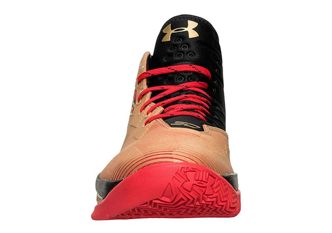 Under Armour Curry 2.5 49ers Red Black Gold