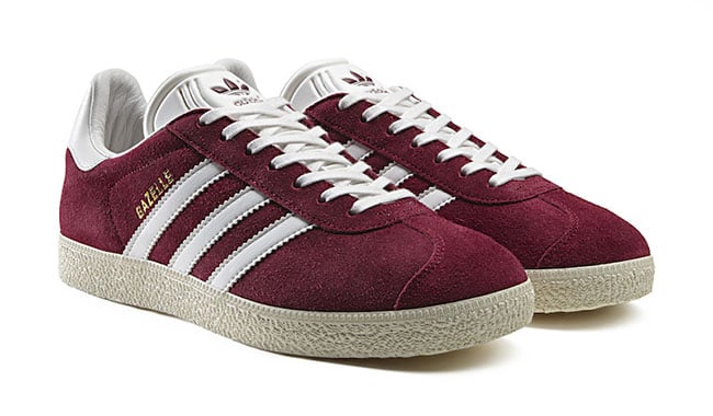 maroon suede adidas