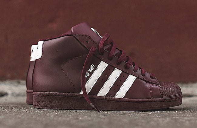 adidas Pro Model Burgundy | SneakerFiles