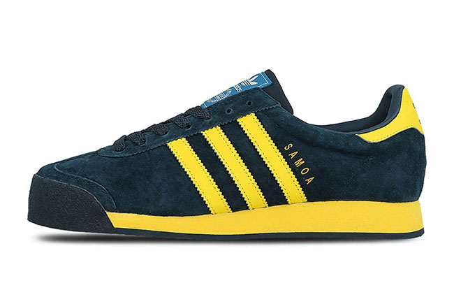 adidas samoa navy yellow