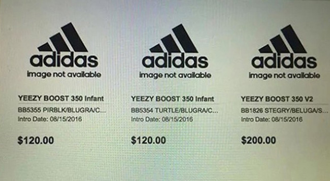 adidas Yeezy Boost V2 August 2016