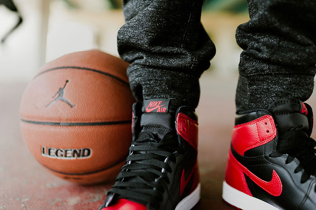 Air Jordan 1 Retro High OG Banned On Feet