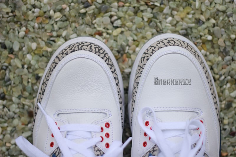 Air Jordan 3 OG True Blue On Feet