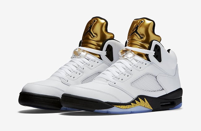 jordan 5 black and gold