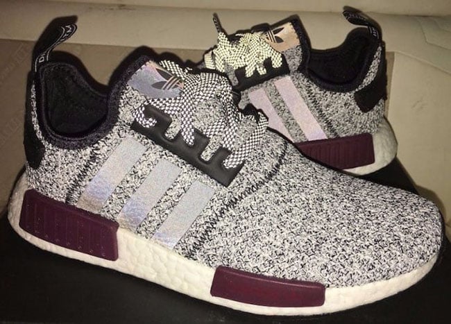 adidas nmd maroon and grey