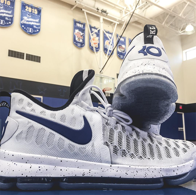 Duke Nike KD 9 White Blue