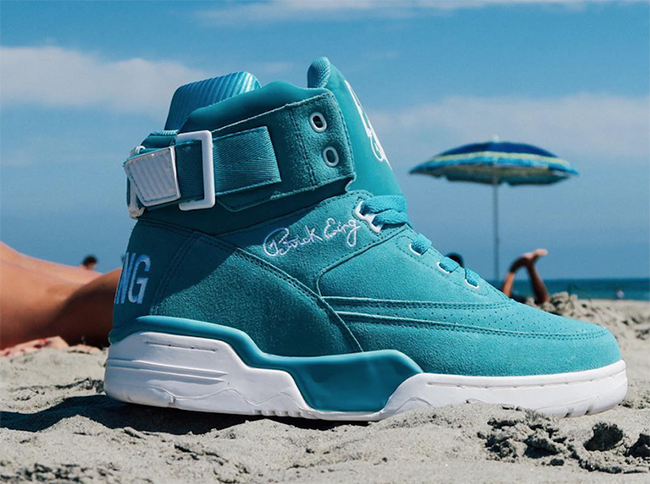 Ewing 33 Hi Turquoise Suede