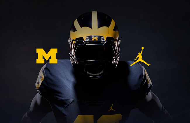 Michigan Air Jordan Football Uniforms