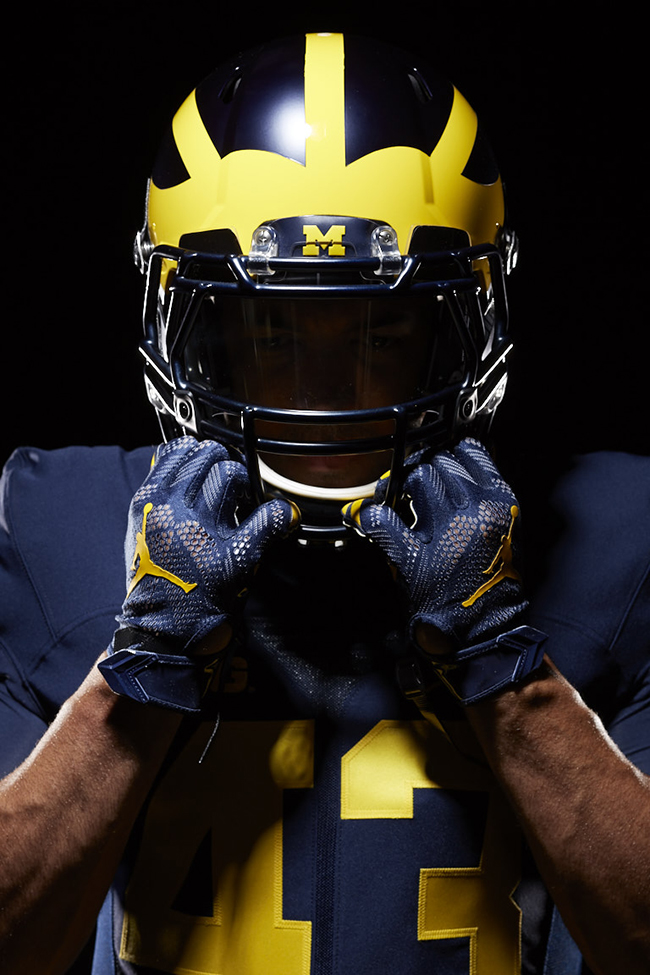 Michigan Air Jordan Football Uniforms