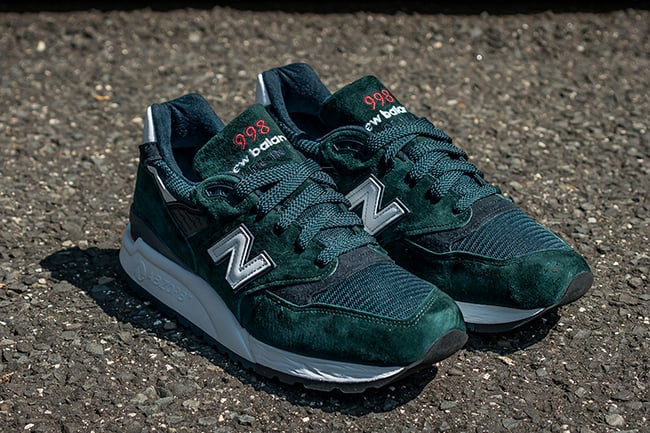 new balance 998 green suede