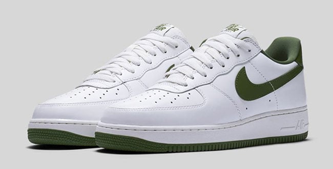 air force ones with green swoosh