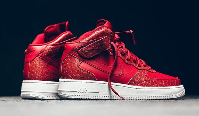 Nike Air Force 1 Mid Red Python