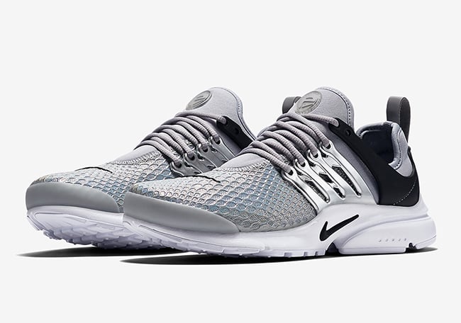 nike air presto mesh black grey