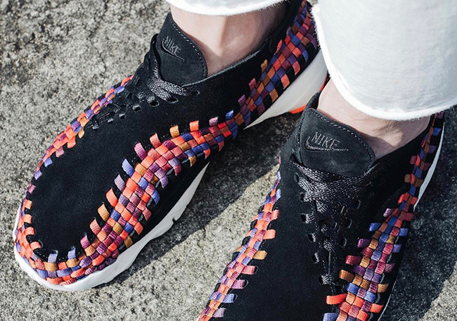 NikeLab Air Footscape Woven Rainbow On Feet