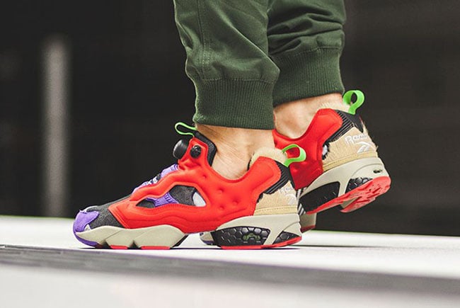 reebok instapump fury og on feet