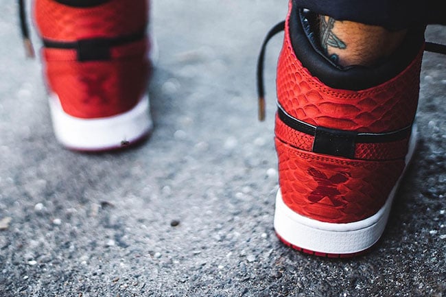 The Shoe Surgeon Banned Air Jordan 1 Red Python