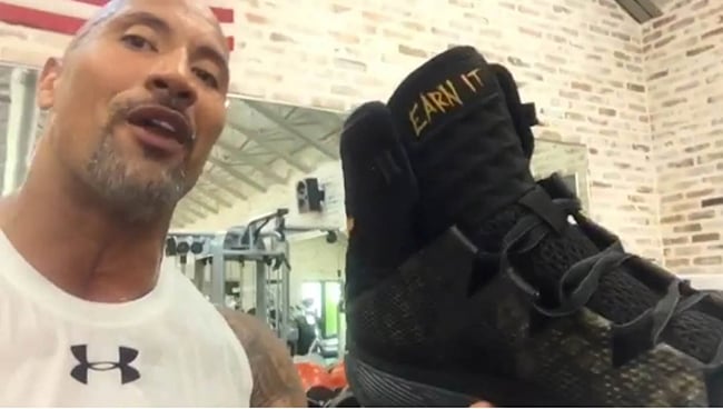 dwayne johnson shoes brand