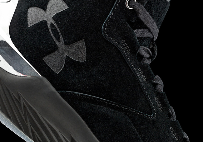 Under Armour Curry Lux Suede Black Silver