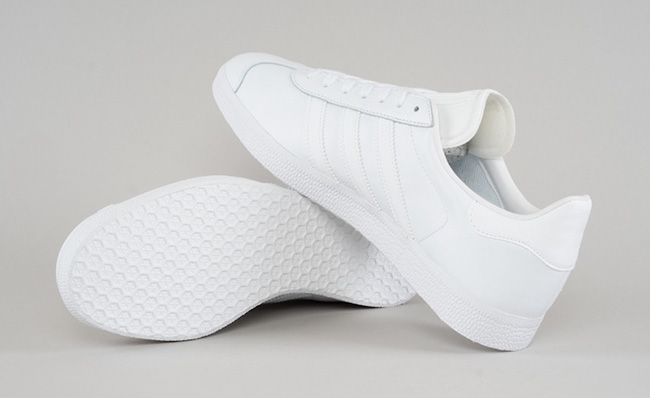 triple white adidas gazelle