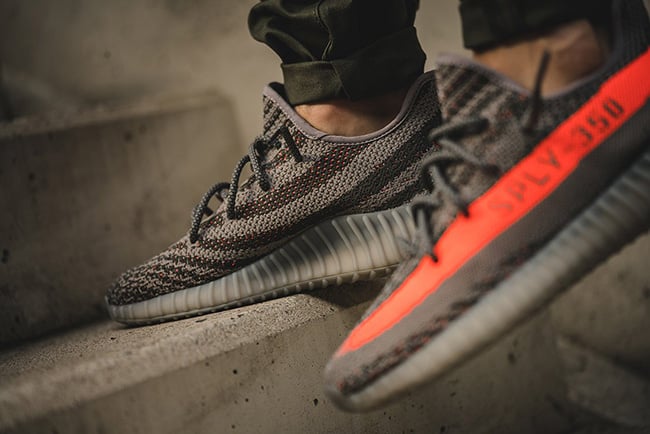 adidas Yeezy 350 Boost V2 Beluga Solar Red Grey