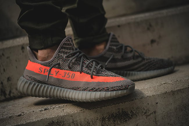 adidas Yeezy 350 Boost V2 Beluga Solar Red Grey