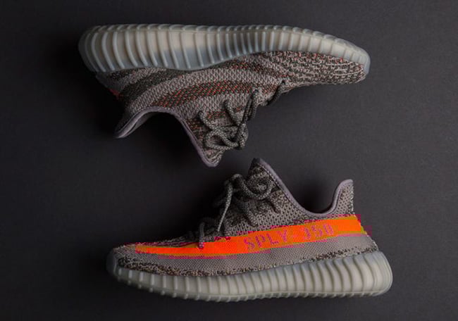 adidas Yeezy 350 Boost V2 Solar Red Steel Grey