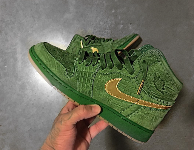 Jordan Jasmine Air Jordan 1 Green Croc Pinnacle | SneakerFiles