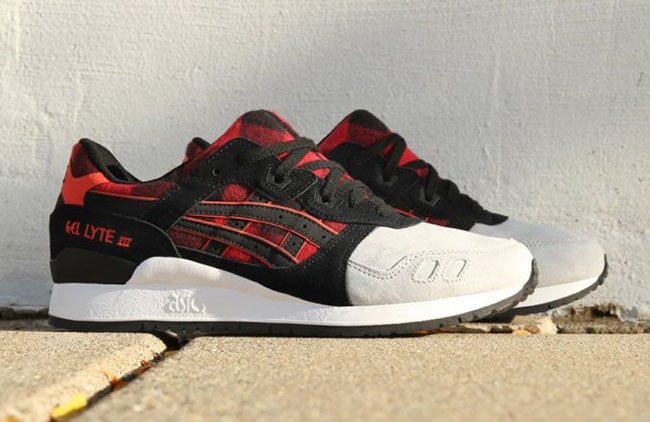 Asics Gel Lyte III ‘Red Buffalo Plaid’