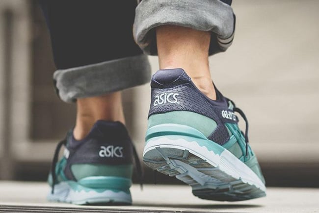 Asics Gel Lyte V Kingfisher On Feet