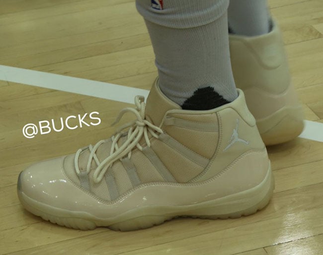 Jabari Parker Air Jordan 11 Bucks Cream