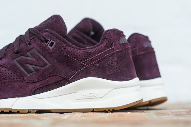 New Balance Lux Suede 530 Burgundy Gum