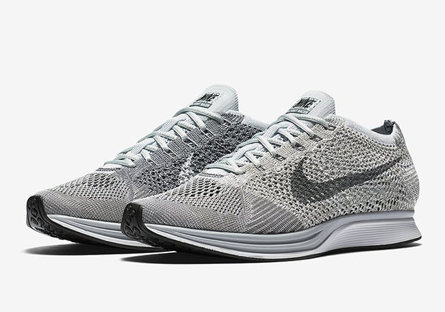 nike flyknit racer grey