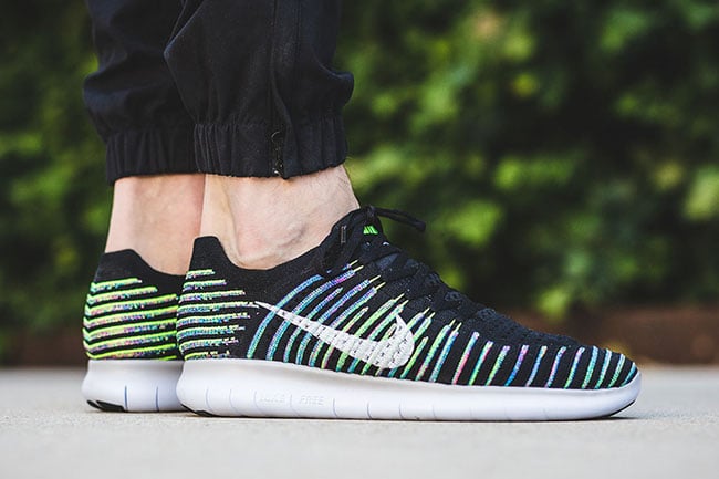 nike free rn flyknit on feet