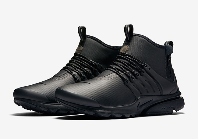 Nike Air Presto Mid Utility Black Reflect Silver Dark Grey