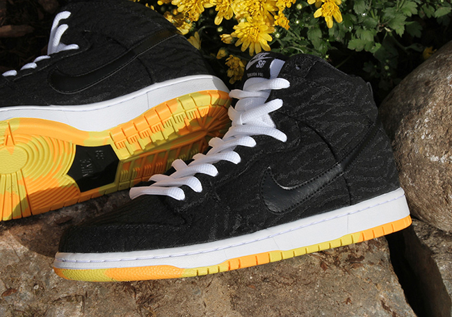 Nike SB Dunk High Skunk Black Laser Orange