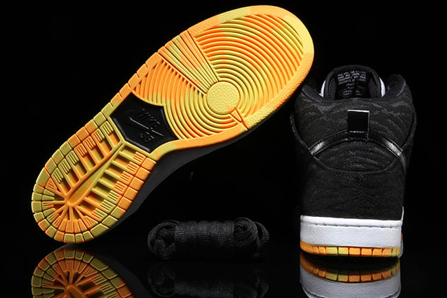 Nike SB Dunk High Skunk Black Laser Orange