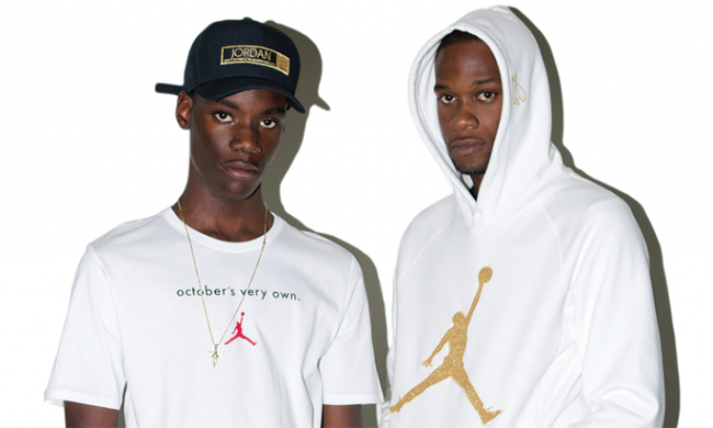 OVO Air Jordan October Collection White Gold