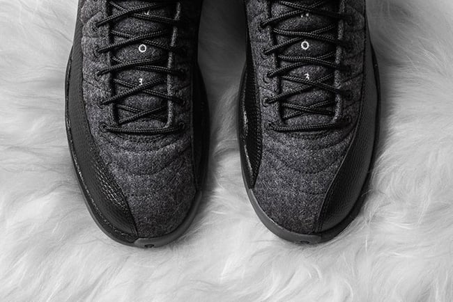Wool Air Jordan 12 Dark Grey