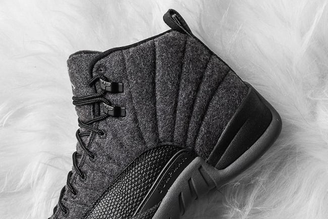 Wool Air Jordan 12 Dark Grey